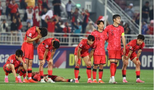 인도네시아 8강전에서 11-10으로 패배한 한국대표팀